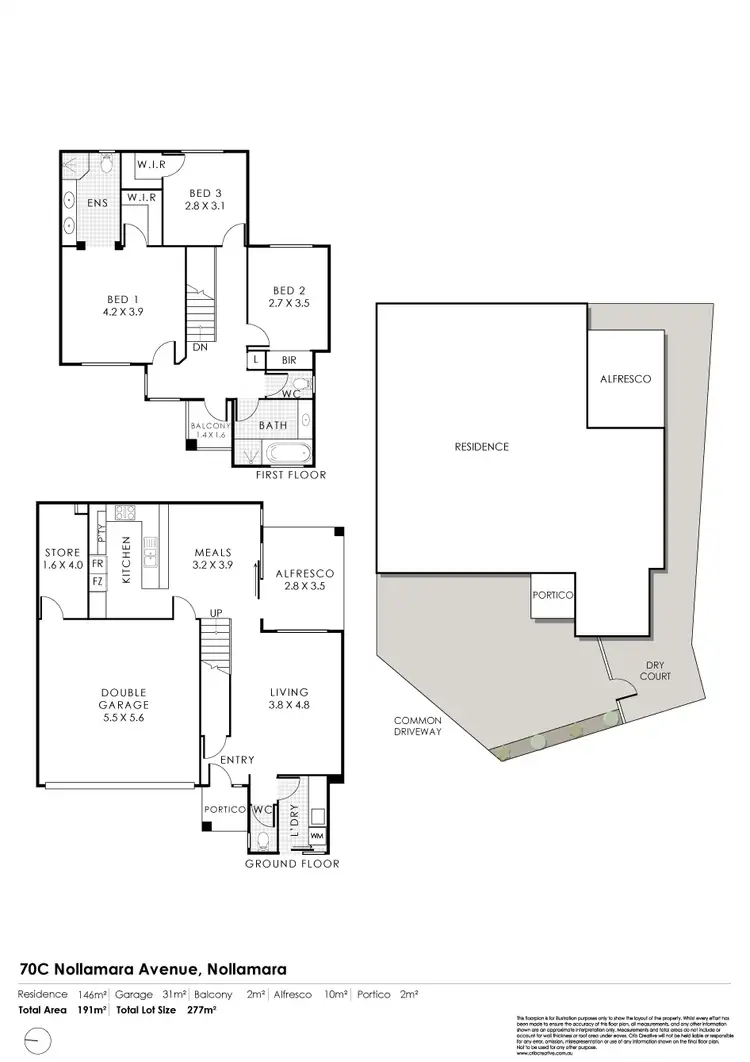 Floorplan of Homely townhouse listing, 70C Nollamara Avenue, Nollamara WA 6061