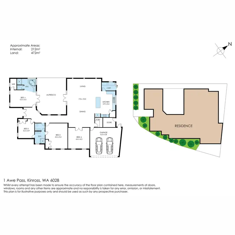 Floorplan of Homely house listing, 1 Awe Pass, Kinross WA 6028