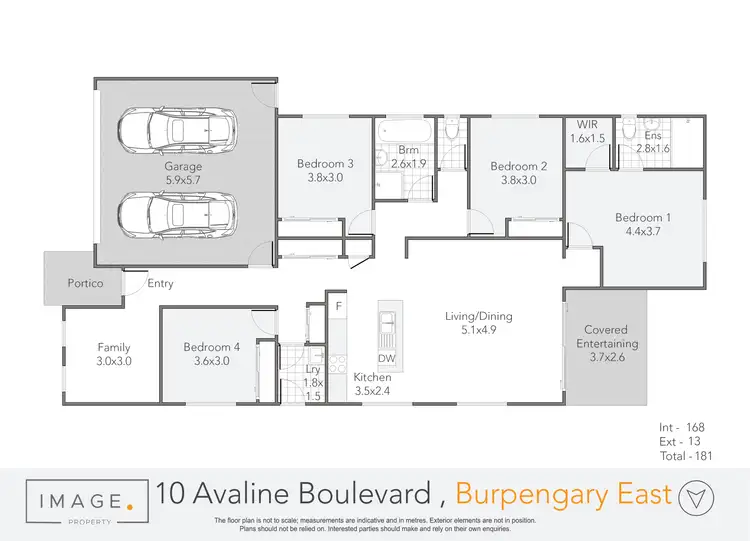 Floorplan of Homely house listing, 10 Avaline Boulevard, Burpengary East QLD 4505