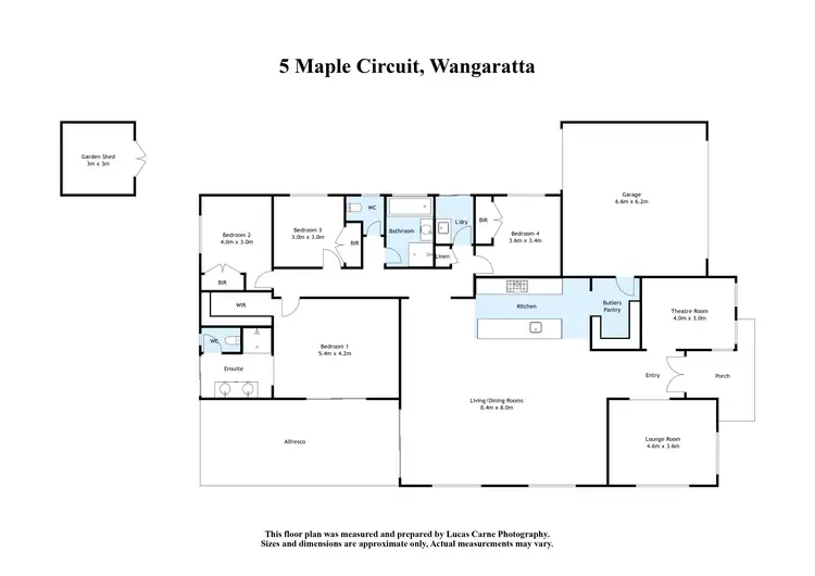Floorplan of Homely house listing, 5 Maple Circuit, Wangaratta VIC 3677