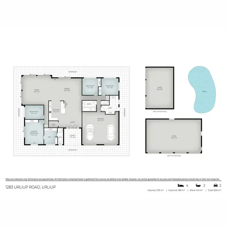 Floorplan of Homely rural property listing, 1283 Urliup Road, Dulguigan NSW 2484