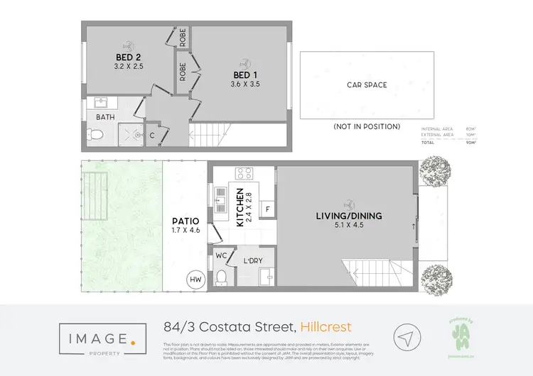 Floorplan of Homely unit listing, 84/3 Costata Street, Hillcrest QLD 4118