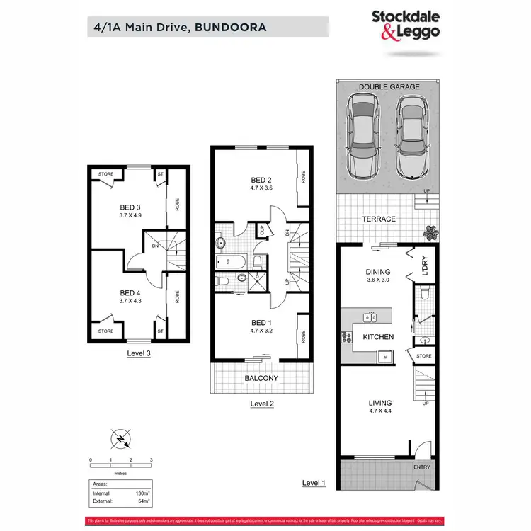 Floorplan of Homely house listing, 4/1A Main Drive, Bundoora VIC 3083