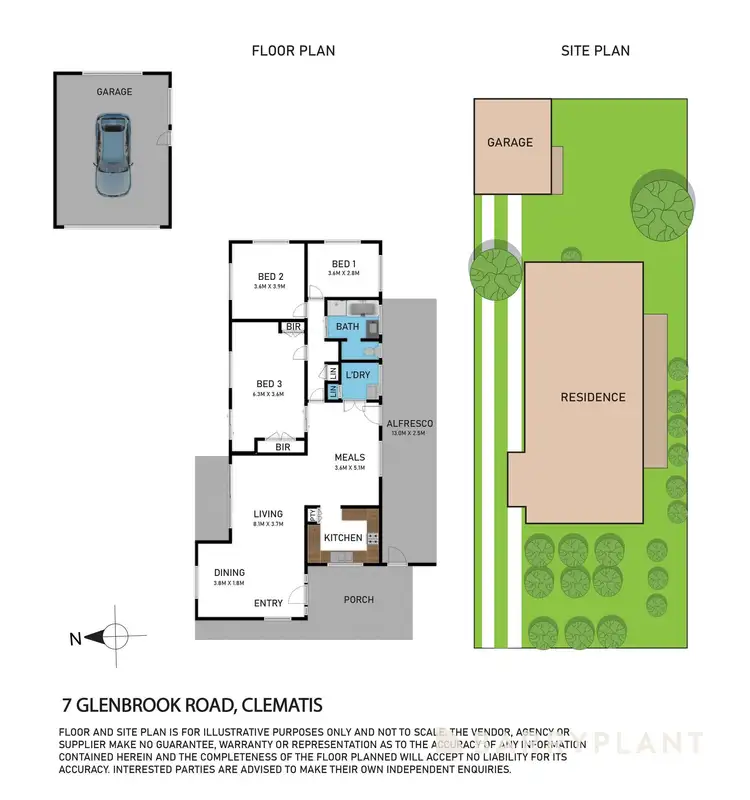 Floorplan of Homely house listing, 7 Glenbrook Road, Clematis VIC 3782