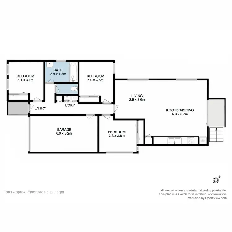 Floorplan of Homely house listing, 3/11 Flamenco Circle, Glenorchy TAS 7010