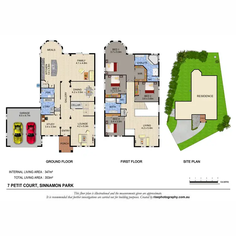 Floorplan of Homely house listing, 7 Petit Court, Sinnamon Park QLD 4073