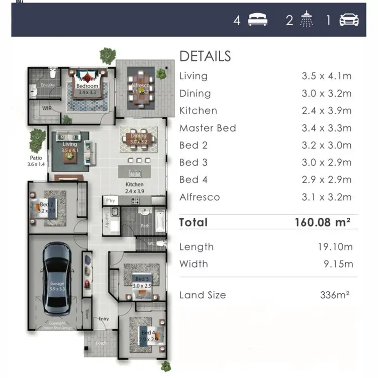 Floorplan of Homely house listing, 5 Herald Close, Kallangur QLD 4503