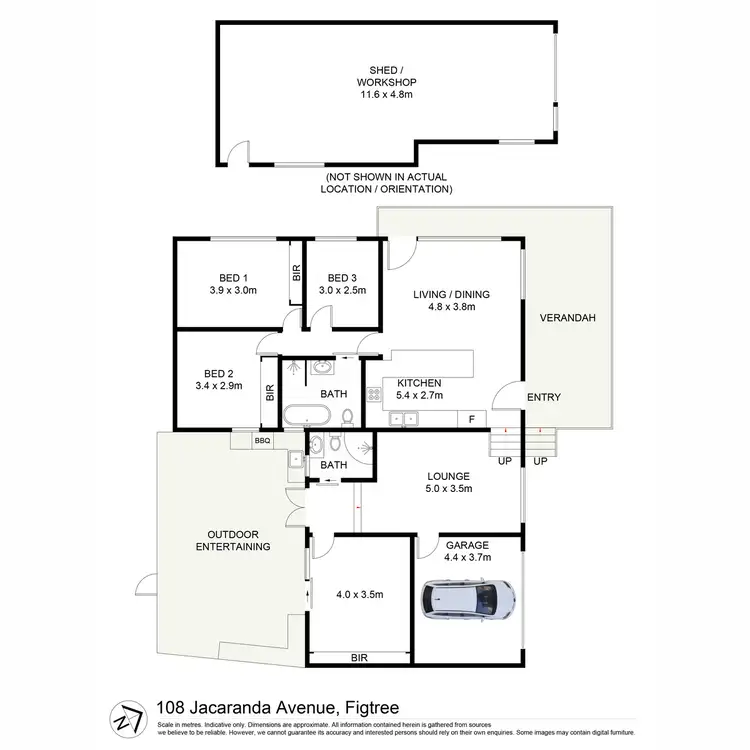 Floorplan of Homely house listing, 108 Jacaranda Avenue, Figtree NSW 2525