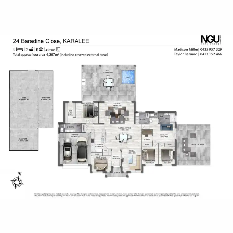 Floorplan of Homely house listing, 24 Baradine Close, Karalee QLD 4306