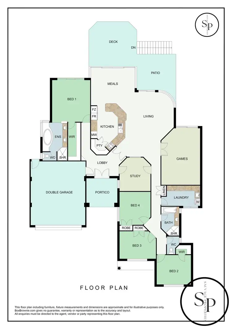 Floorplan of Homely house listing, 21 Brindabella Crescent, Halls Head WA 6210