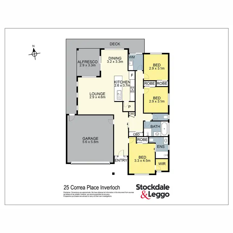 Floorplan of Homely house listing, 25 Correa Place, Inverloch VIC 3996