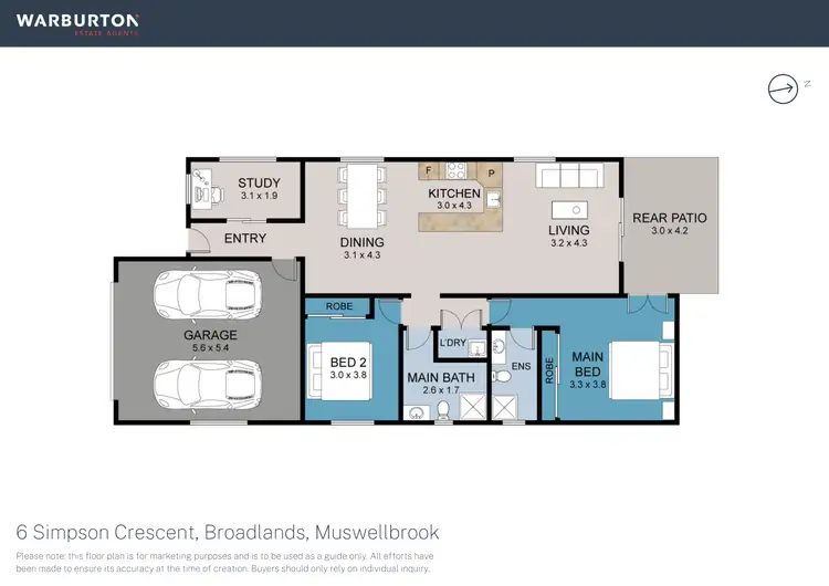 Floorplan of Homely house listing, 6 Simpson Crescent Broadlands, Muswellbrook NSW 2333