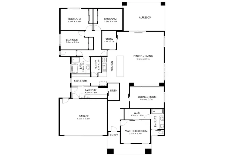 Floorplan of Homely house listing, 31 Hurley Circuit, Baranduda VIC 3691