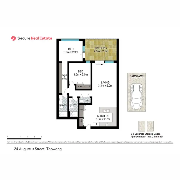 Floorplan of Homely unit listing, 209/24 Augustus Street, Toowong QLD 4066