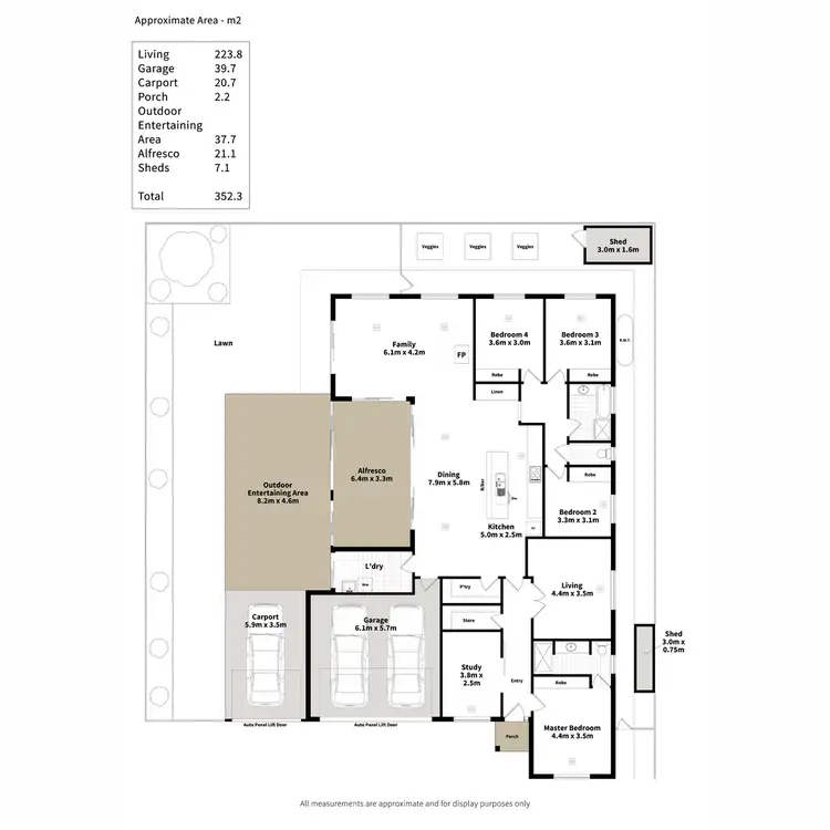 Floorplan of Homely house listing, 7 Bondi Drive, Seaford Rise SA 5169