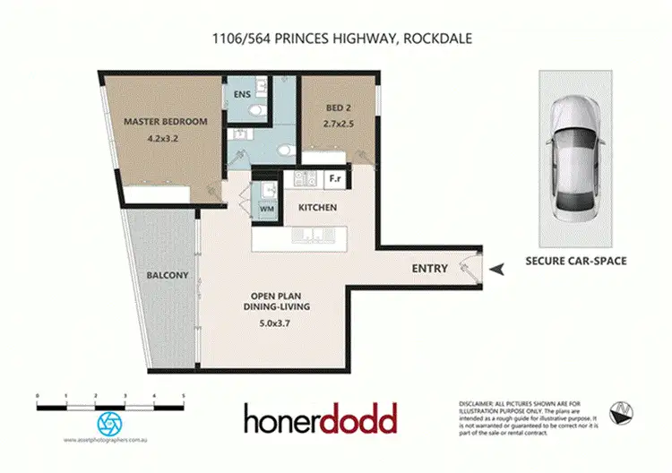 Floorplan of Homely apartment listing, 1106/564 Princes Highway, Rockdale NSW 2216