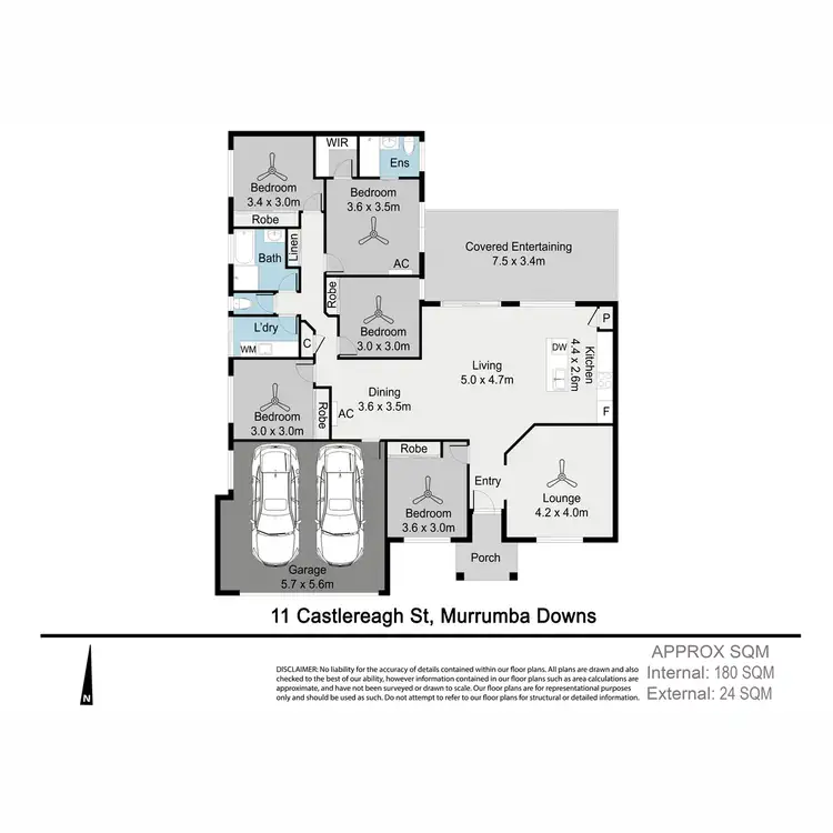 Floorplan of Homely house listing, 11 Castlereagh Street, Murrumba Downs QLD 4503