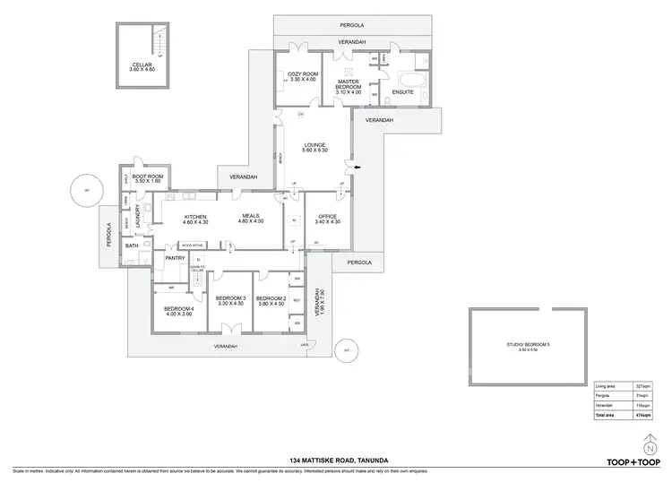 Floorplan of Homely rural property listing, 134 Mattiske Road, Tanunda SA 5352