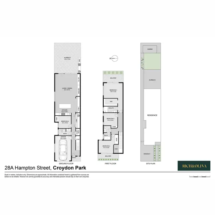 Floorplan of Homely semi-detached listing, 28a Hampton Street, Croydon Park NSW 2133