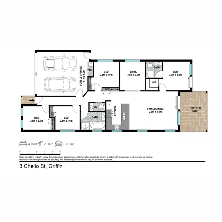 Floorplan of Homely house listing, 3 Chello Street, Griffin QLD 4503