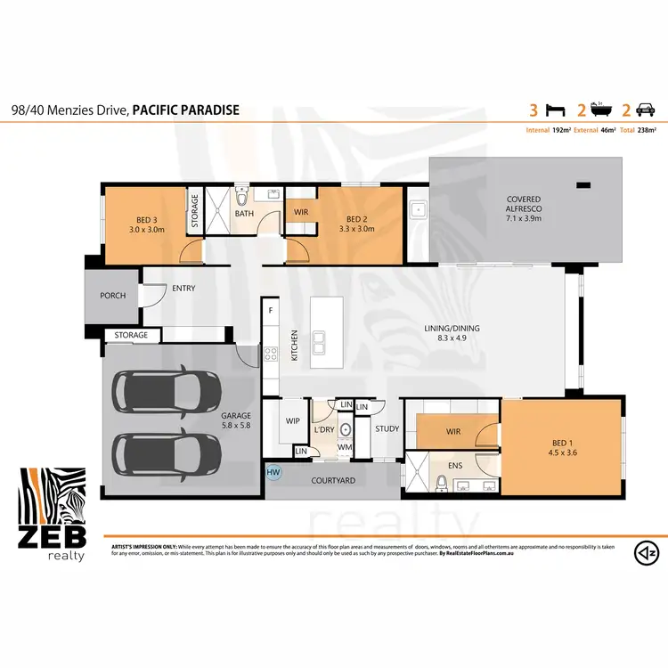 Floorplan of Homely house listing, 98/40 Menzies Drive, Pacific Paradise QLD 4564