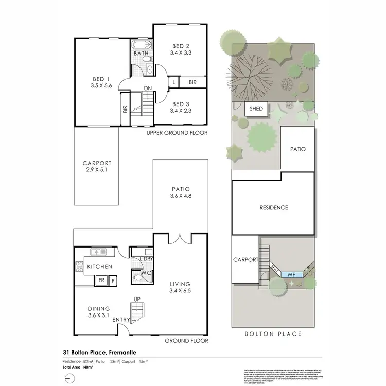 Floorplan of Homely house listing, 31 Bolton Place, Fremantle WA 6160