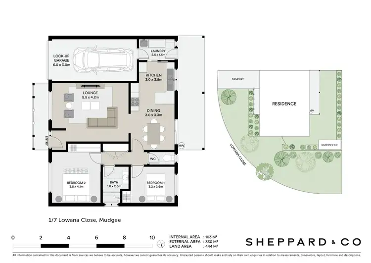 Floorplan of Homely unit listing, 1/7 Lowana Close, Mudgee NSW 2850