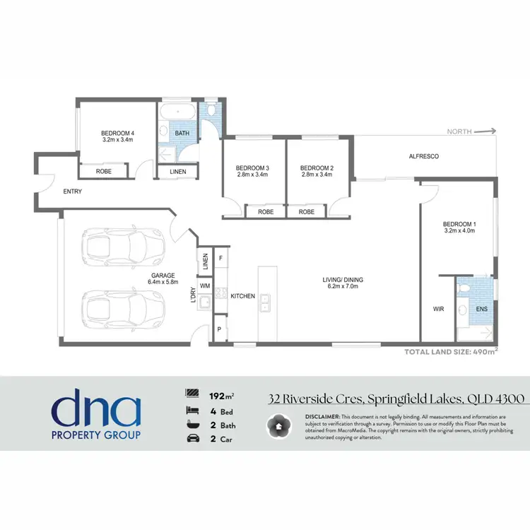 Floorplan of Homely house listing, 32 Riverside Crescent, Springfield Lakes QLD 4300