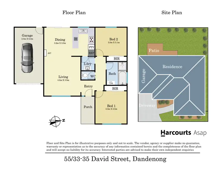 Floorplan of Homely unit listing, 55/35 David Street, Dandenong VIC 3175