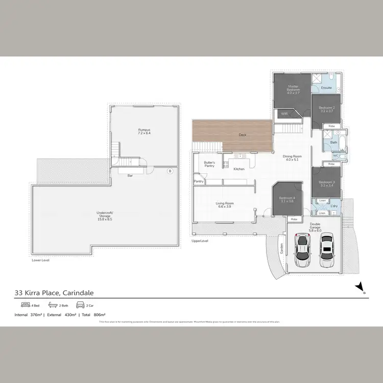 Floorplan of Homely house listing, 33 Kirra Place, Carindale QLD 4152