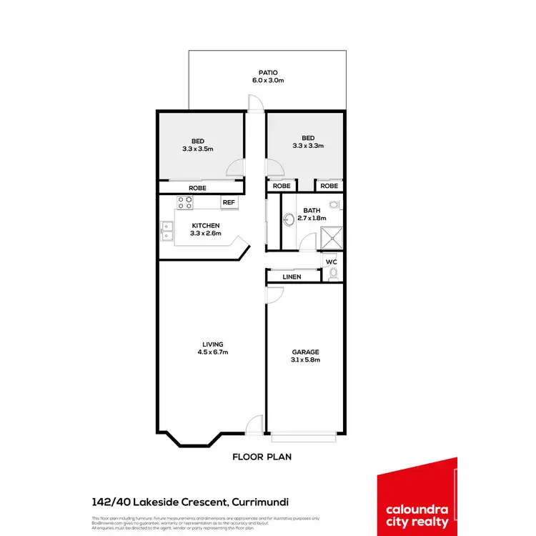 Floorplan of Homely villa listing, 142/40 Lakeside Crescent, Currimundi QLD 4551