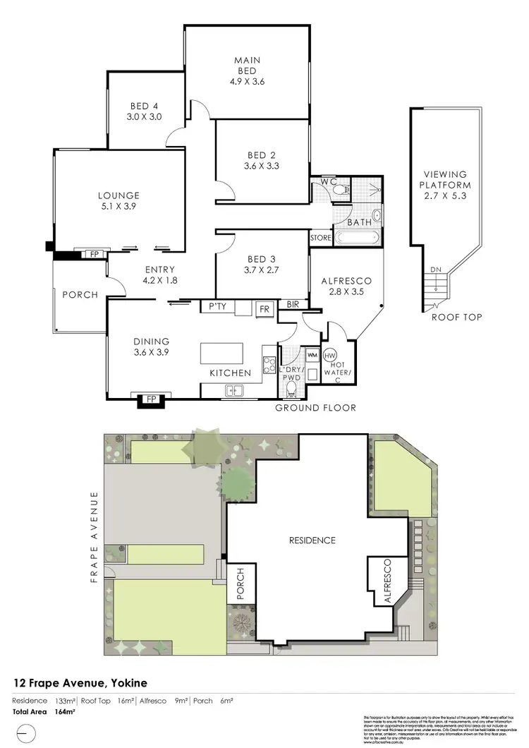 Floorplan of Homely house listing, 12 Frape Avenue, Yokine WA 6060