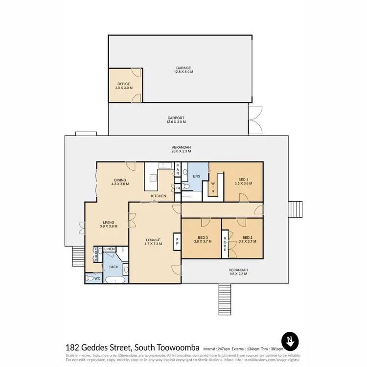 Floorplan of Homely house listing, 182 Geddes Street, South Toowoomba QLD 4350