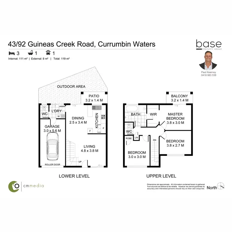 Floorplan of Homely townhouse listing, 43/92 Guineas Creek Road, Currumbin Waters QLD 4223