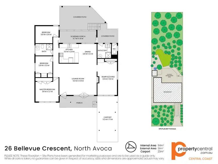 Floorplan of Homely house listing, 26 Bellevue Crescent, North Avoca NSW 2260