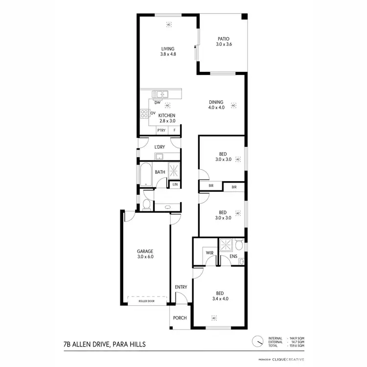 Floorplan of Homely house listing, 7B Allen Drive, Para Hills SA 5096