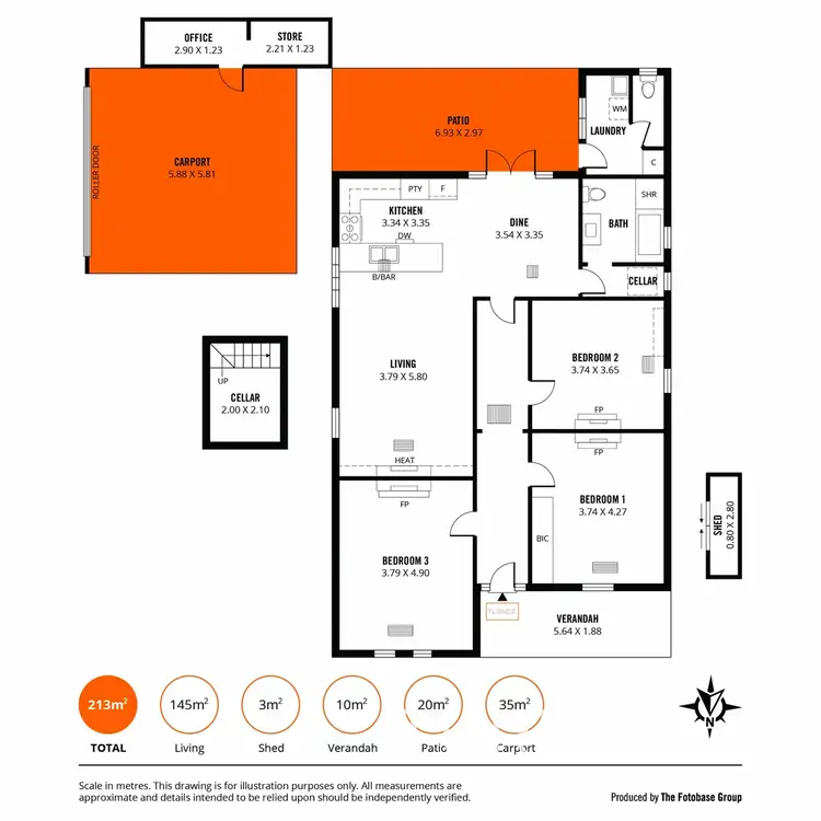 Floorplan of Homely house listing, 35 Bakewell Road, Evandale SA 5069