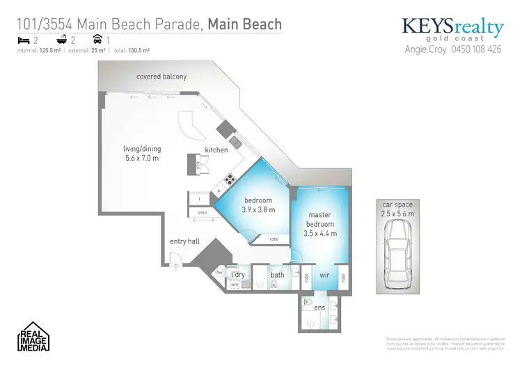 Floorplan of Homely apartment listing, 101/3554 Main Beach Parade, Main Beach QLD 4217