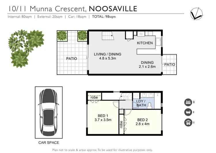 Floorplan of Homely townhouse listing, 10/11 Munna Crescent, Noosaville QLD 4566