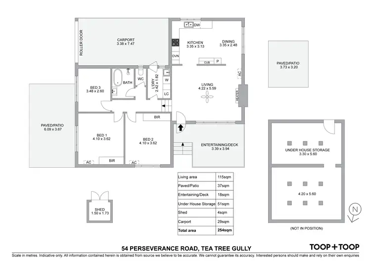 Floorplan of Homely house listing, 54 Perseverance Road, Tea Tree Gully SA 5091