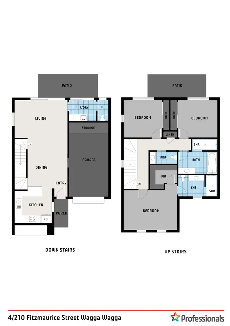Floorplan of Homely townhouse listing, 4/210 Fitzmaurice Street, Wagga Wagga NSW 2650