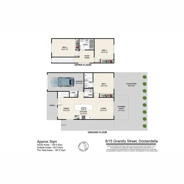 Floorplan of Homely townhouse listing, 8/15 Grandly Street, Doolandella QLD 4077