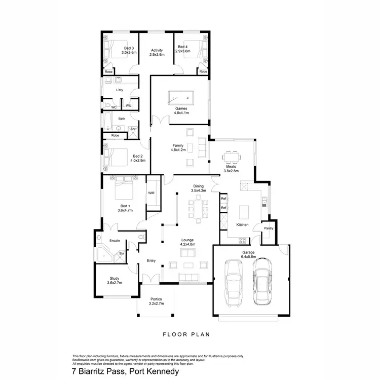 Floorplan of Homely house listing, 7 Biarritz Pass, Port Kennedy WA 6172