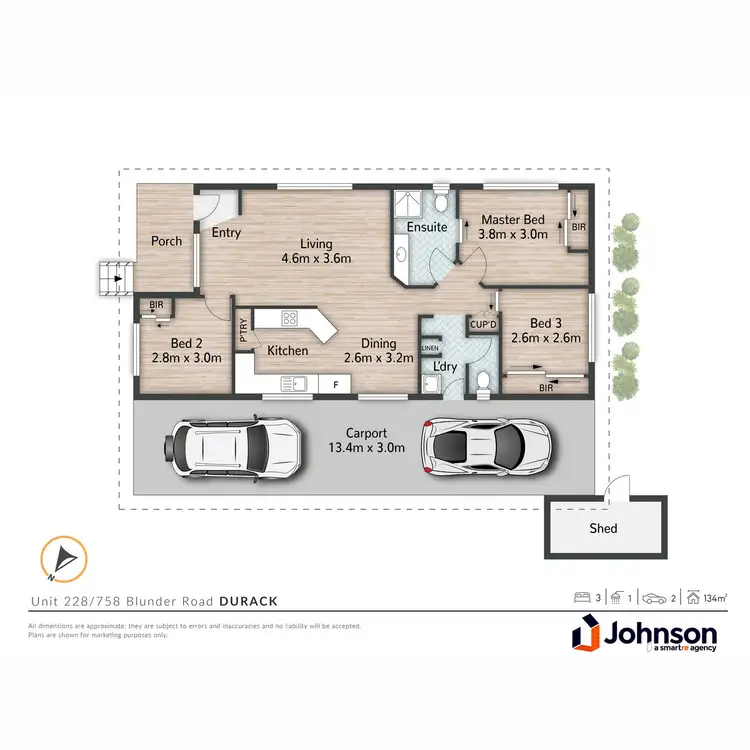 Floorplan of Homely retirement listing, 228/758 Blunder Road, Durack QLD 4077