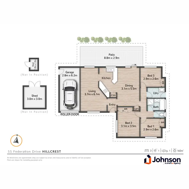 Floorplan of Homely house listing, 55 Federation Drive, Hillcrest QLD 4118