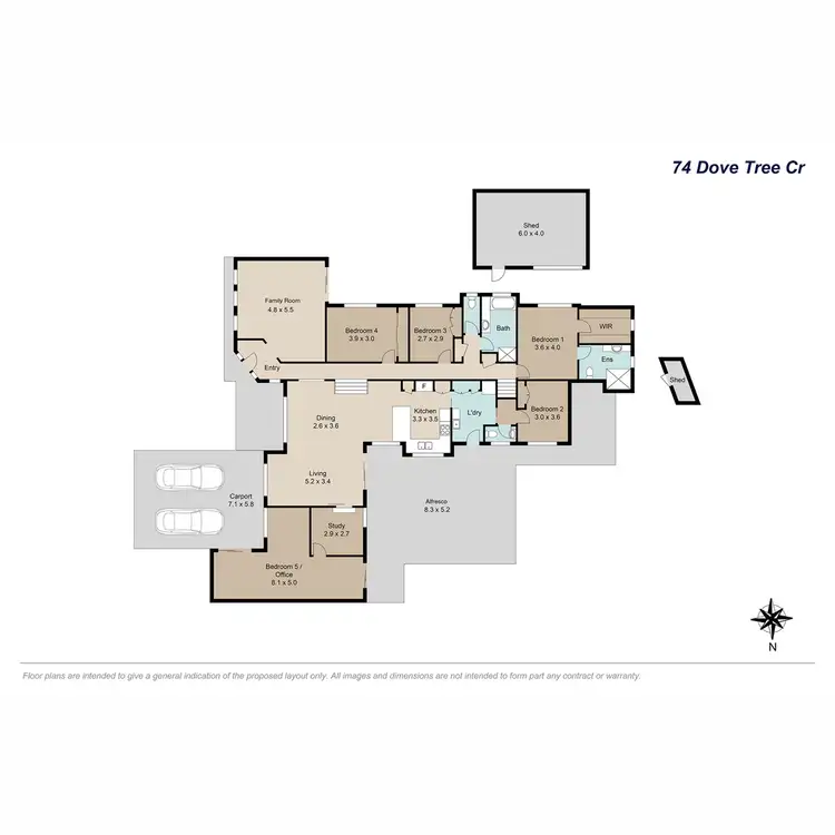Floorplan of Homely house listing, 74 Dove Tree Crescent, Sinnamon Park QLD 4073
