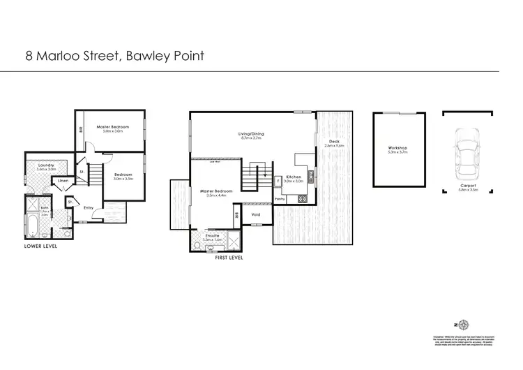 Floorplan of Homely house listing, 8 Marloo Avenue, Bawley Point NSW 2539