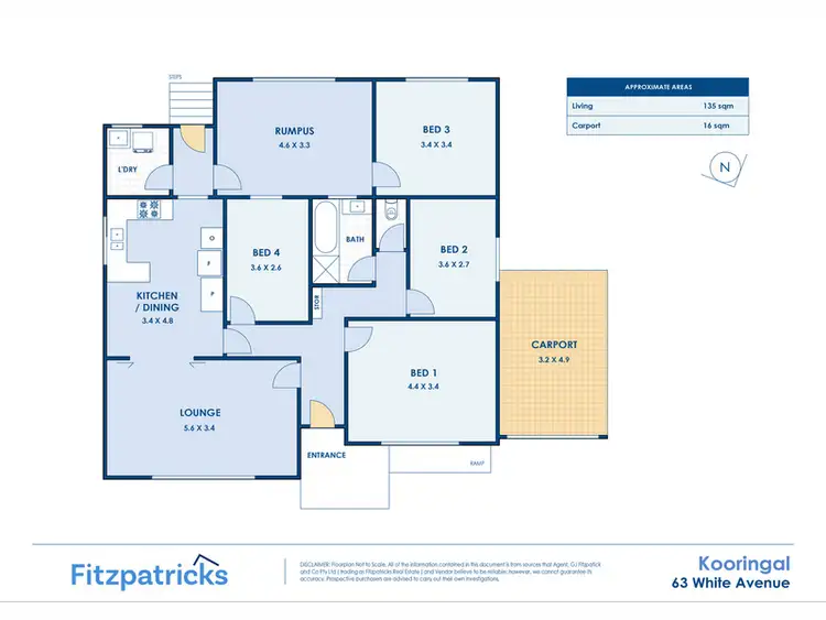 Floorplan of Homely house listing, 63 White Avenue, Kooringal NSW 2650