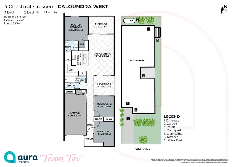 Floorplan of Homely house listing, 4 Chestnut Crescent, Caloundra West QLD 4551