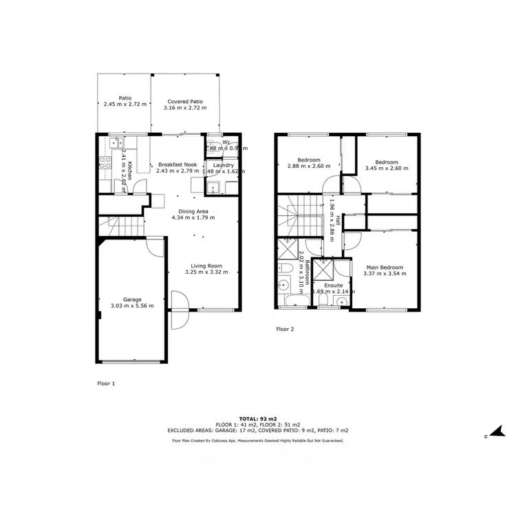 Floorplan of Homely townhouse listing, 6/2 Sienna Street, Ellen Grove QLD 4078